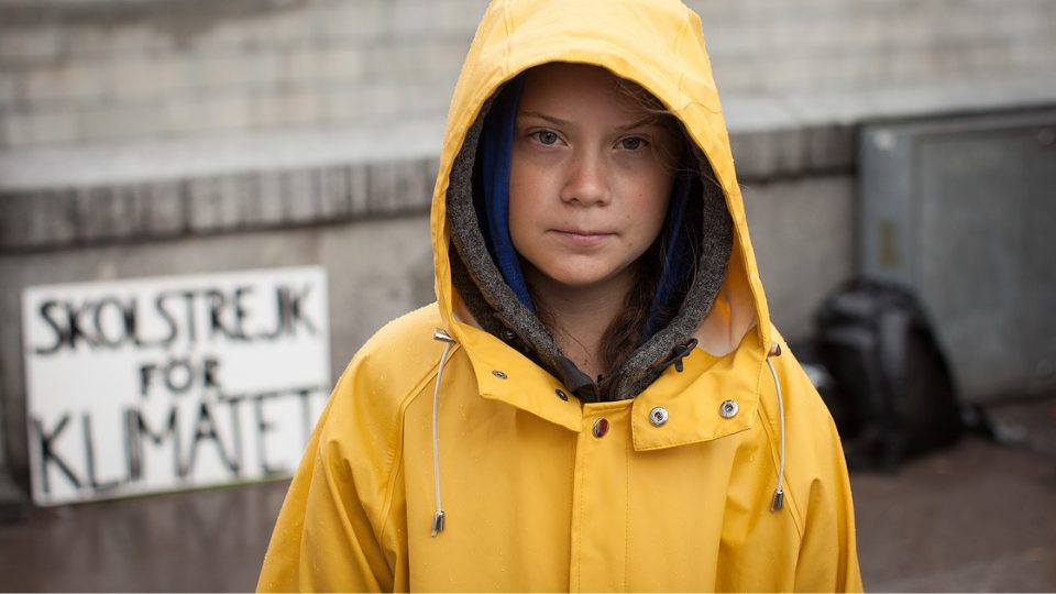 greta thunberg trying to save the planet